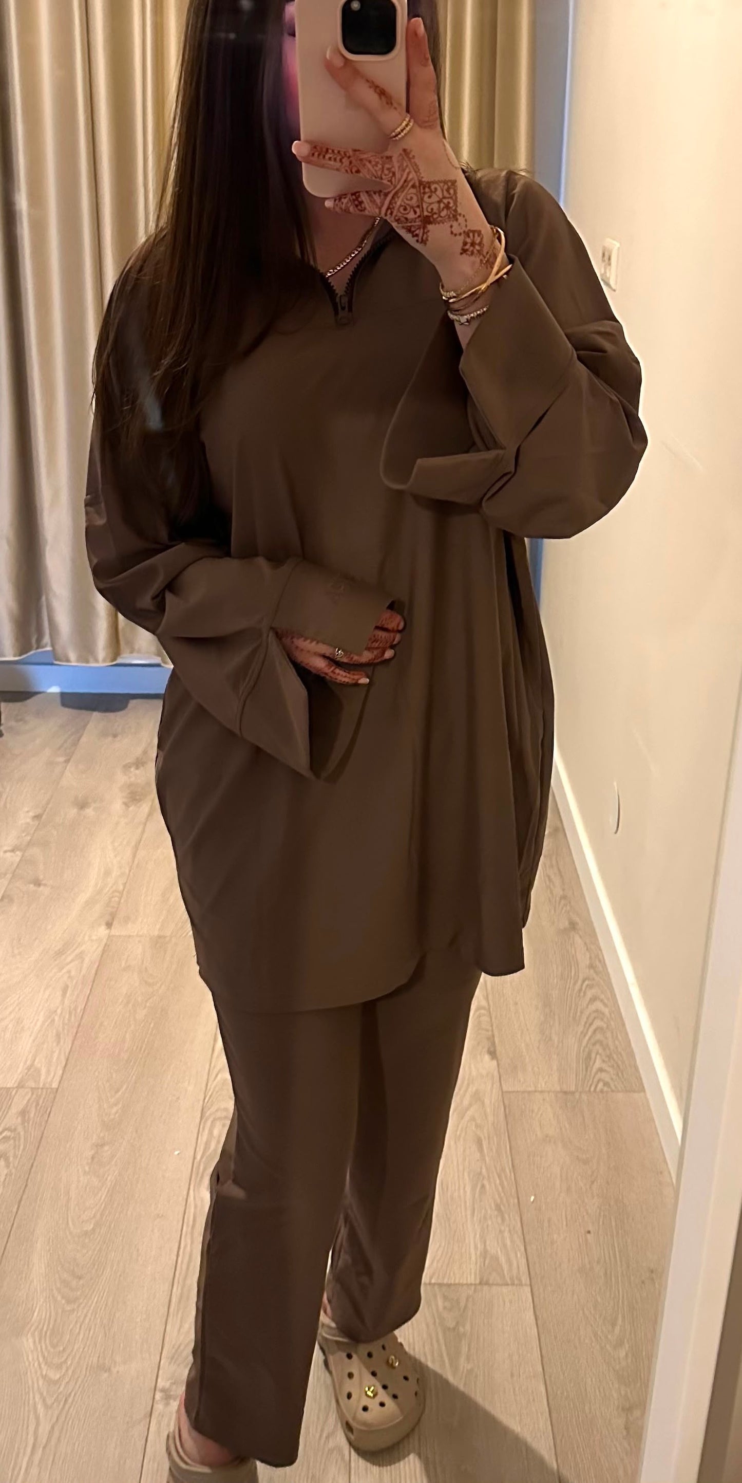 LUMÉ COLLECTION WIDE LEG - BROWN