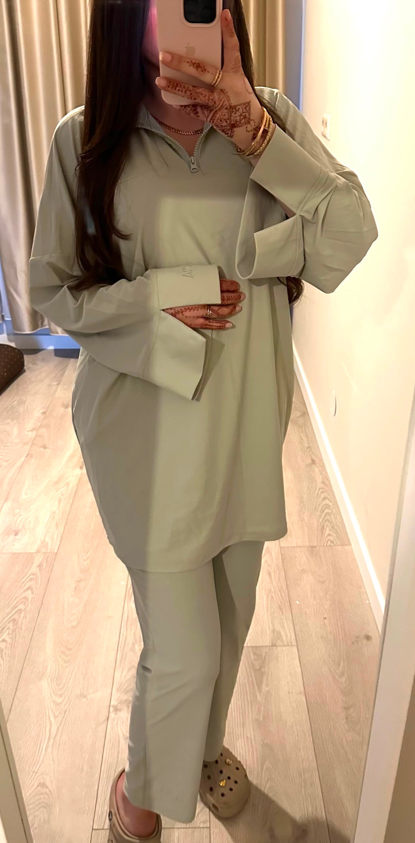 LUMÉ COLLECTION WIDE LEG - SAGE