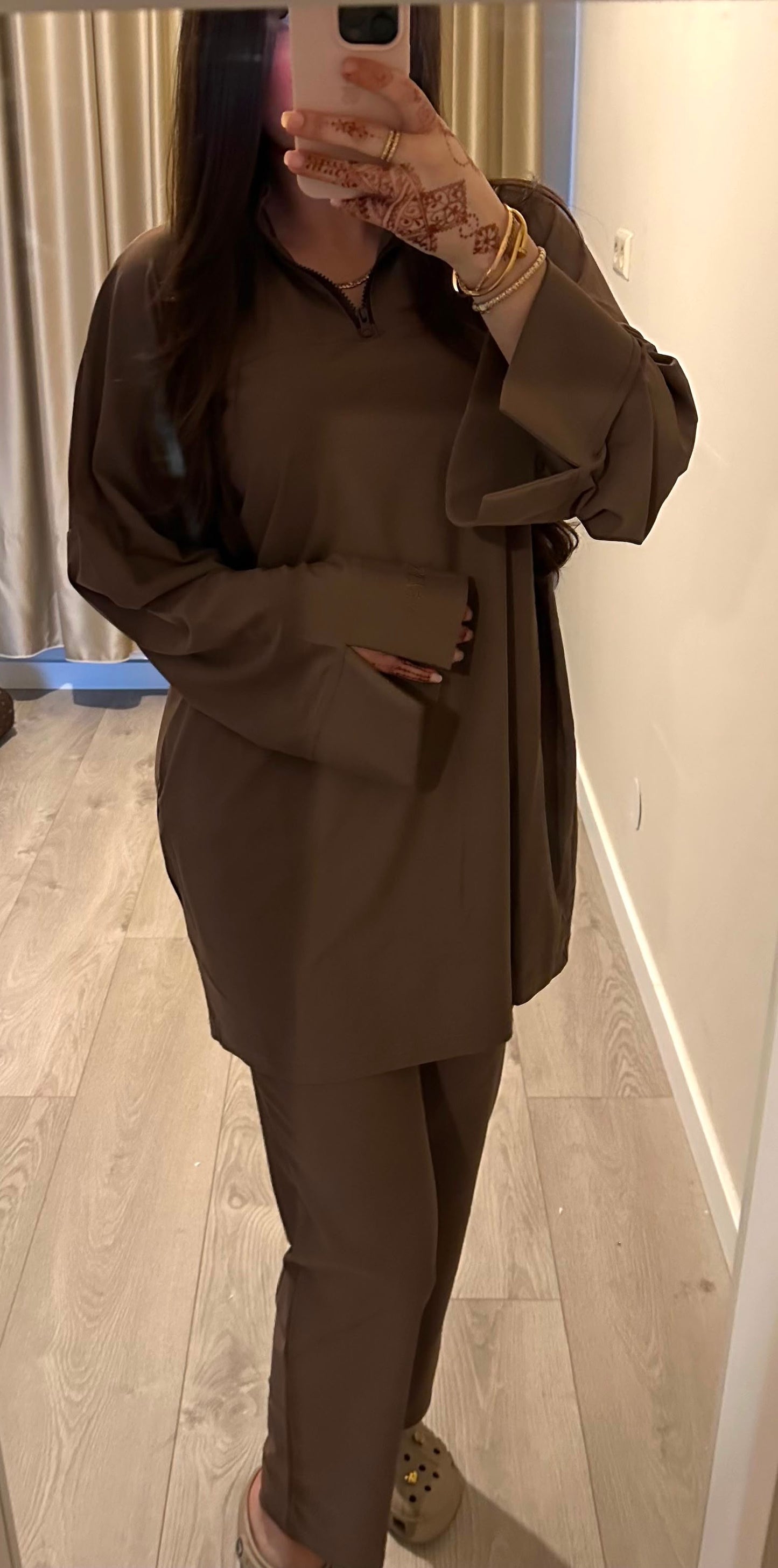 LUMÉ COLLECTION WIDE LEG - BROWN