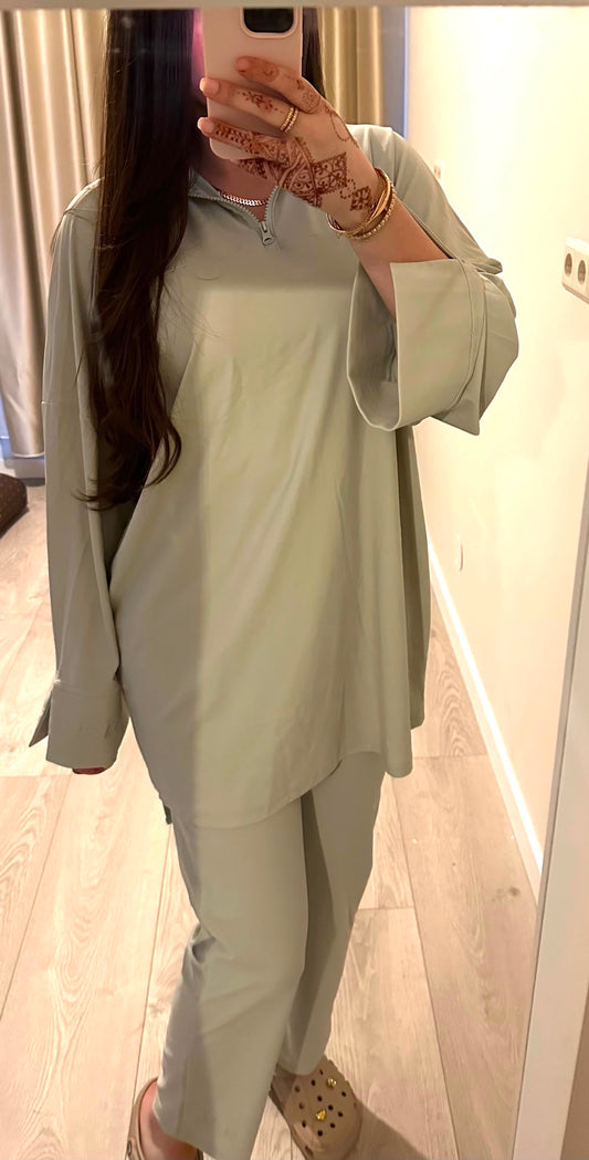 LUMÉ COLLECTION WIDE LEG - SAGE